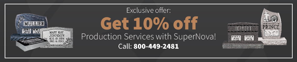 Image advertising an exclusive offer of 10% off production services with SuperNova Intl.